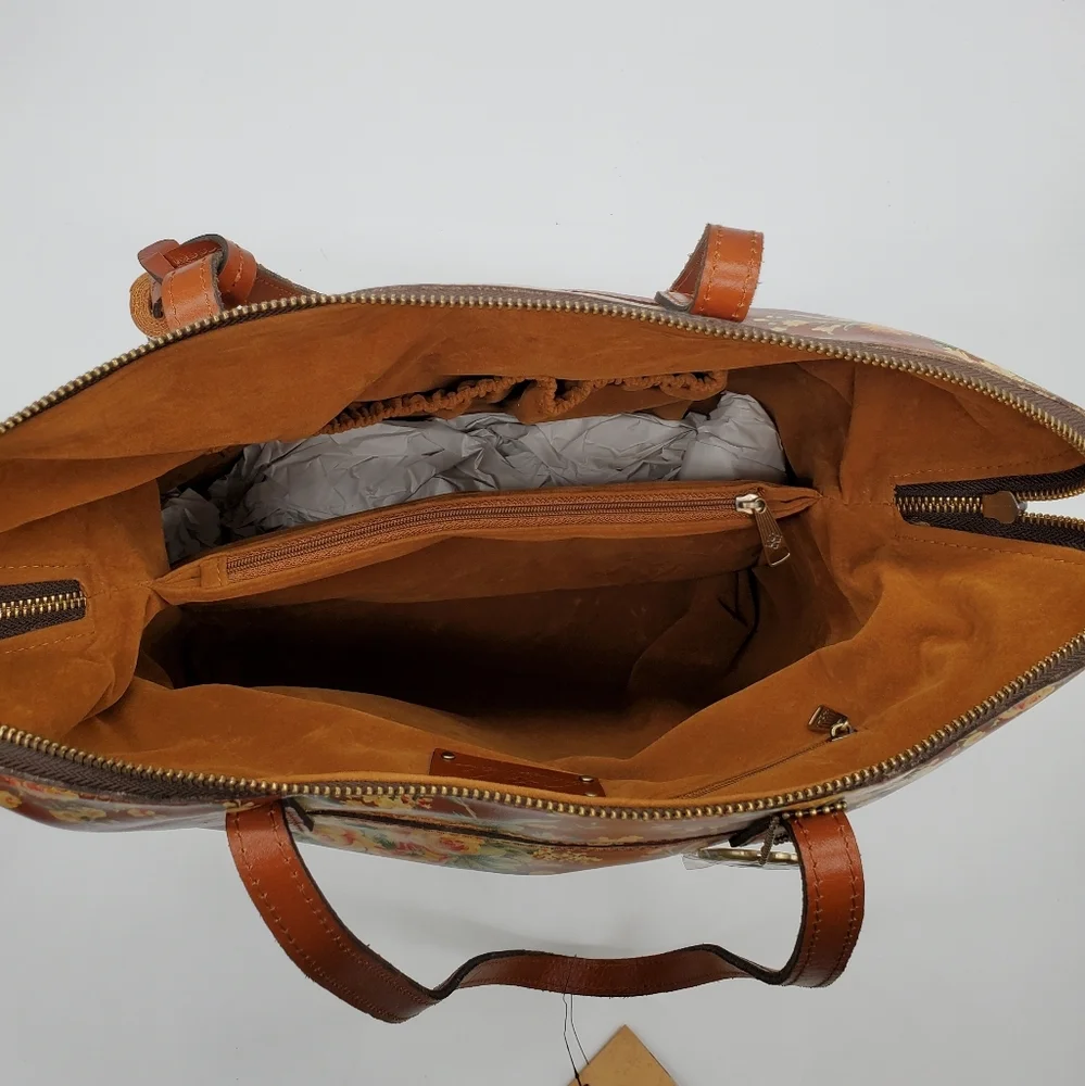 🔥Gorgeous Leather Patricia Nash Rochelle Satchel Shoulder Bag